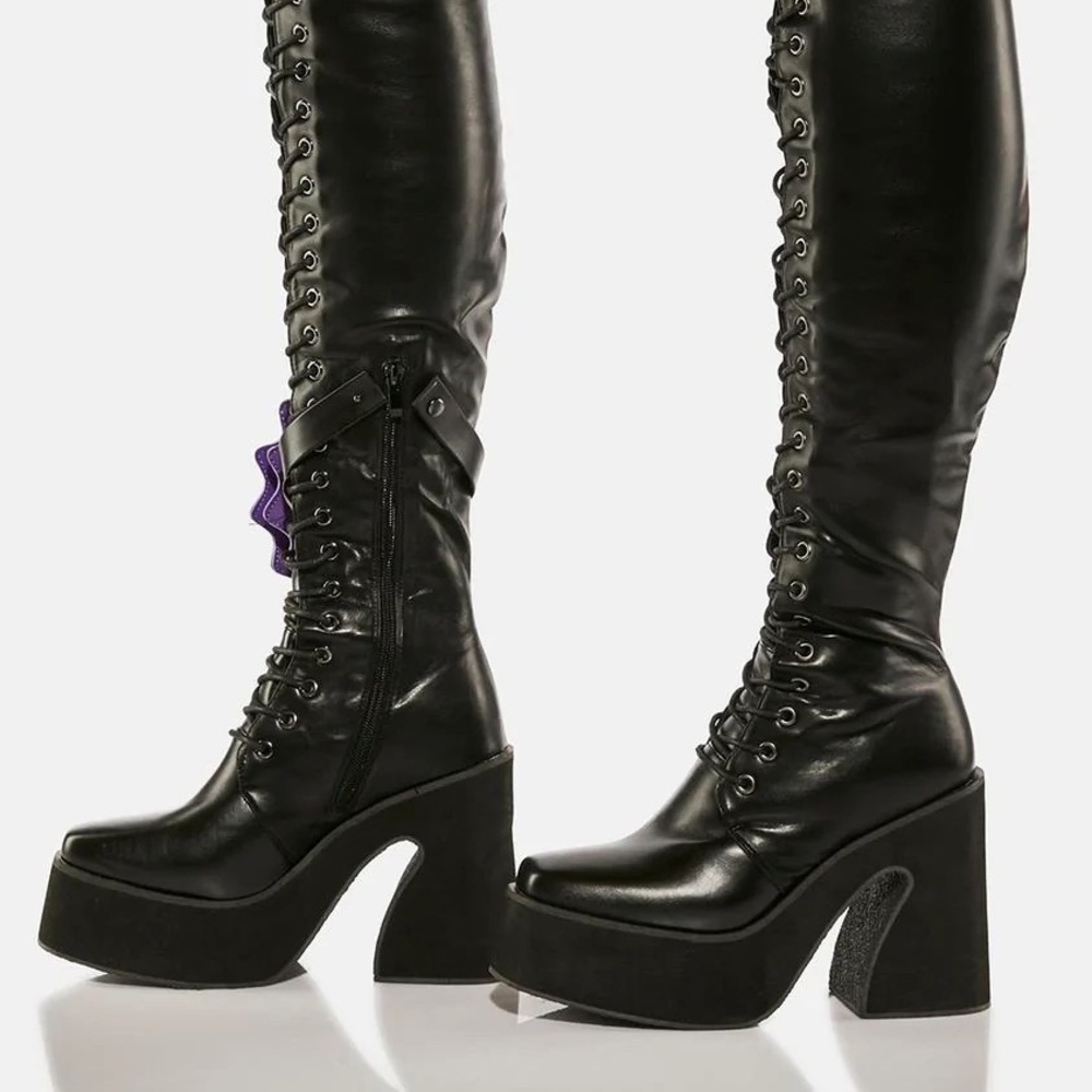 DollsKill Koi Footwear
Luna Moonrise Knee High Boots